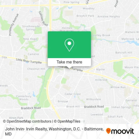 John Irvin- Irvin Realty map