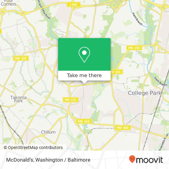 McDonald's, 2306 University Blvd E map