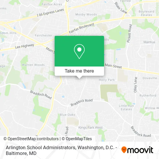 Arlington School Administrators map