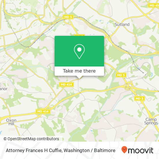 Mapa de Attorney Frances H Cuffie, 4810 Saint Barnabas Rd