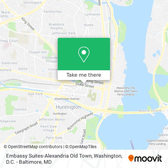 Mapa de Embassy Suites-Alexandria Old Town