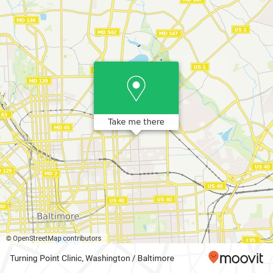 Mapa de Turning Point Clinic, 2401 E North Ave