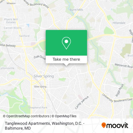 Tanglewood Apartments map
