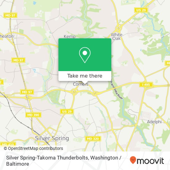 Silver Spring-Takoma Thunderbolts, 51 University Blvd E map