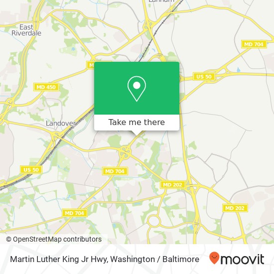 Martin Luther King Jr Hwy, Lanham, MD 20706 map