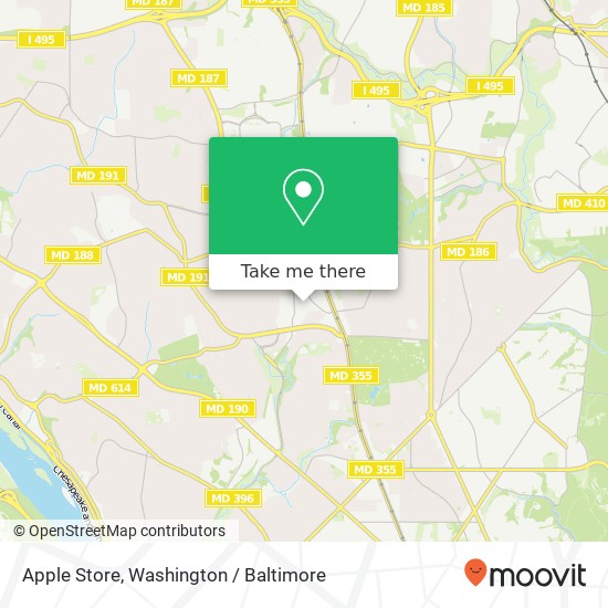 Apple Store, 4829 Bethesda Ave map