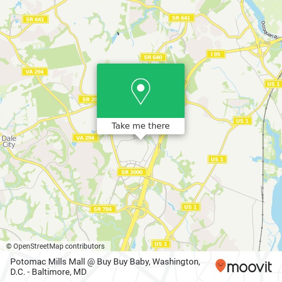 Potomac Mills Mall @ Buy Buy Baby map