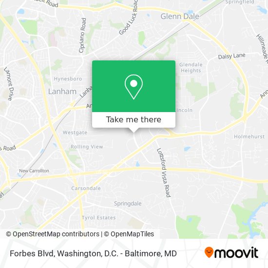 Forbes Blvd map