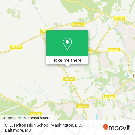 C. D. Hylton High School, 14051 Spriggs Rd map