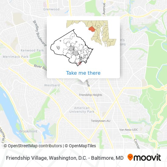 Mapa de Friendship Village