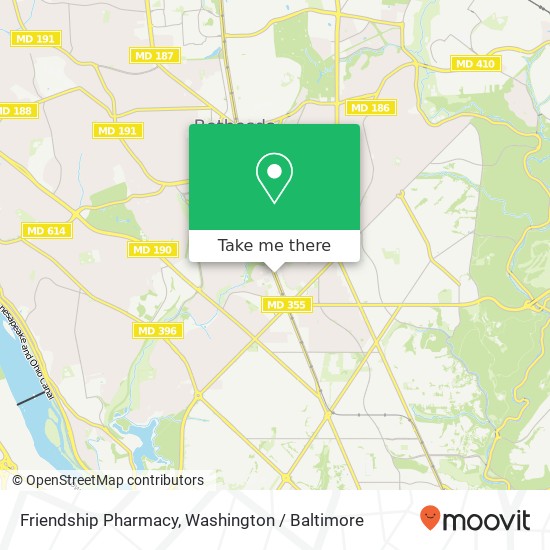 Mapa de Friendship Pharmacy, 5530 Wisconsin Ave