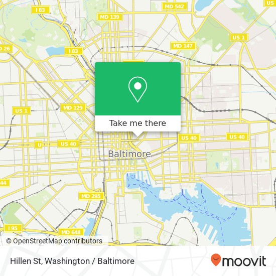 Mapa de Hillen St, Baltimore, MD 21202