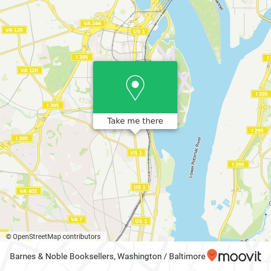 Barnes & Noble Booksellers map