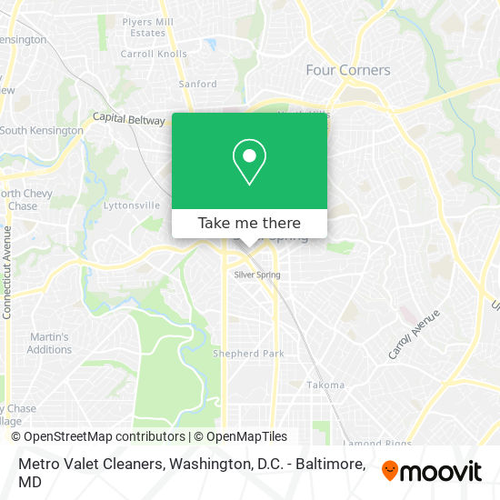 Metro Valet Cleaners map