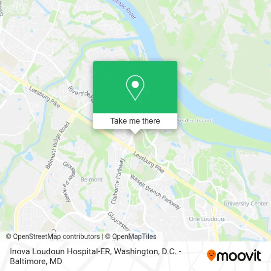 Inova Loudoun Hospital-ER map