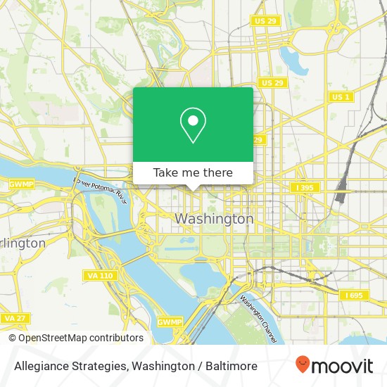 Allegiance Strategies, 1775 Pennsylvania Ave NW map