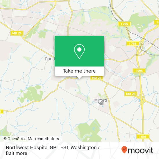 Northwest Hospital GP TEST map