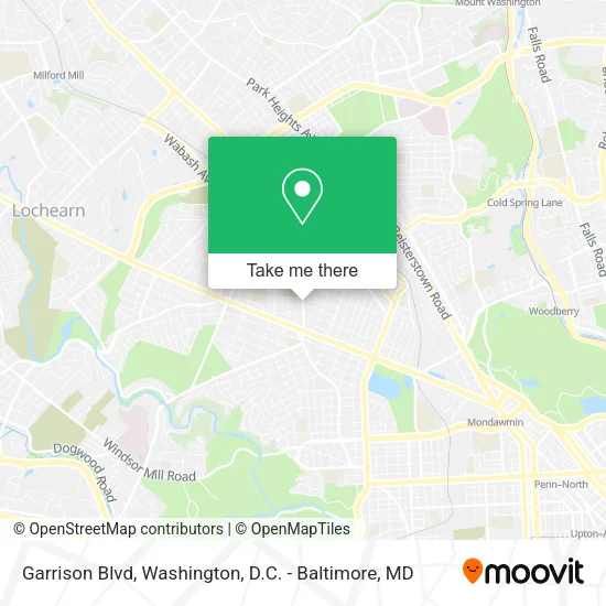 Garrison Blvd map