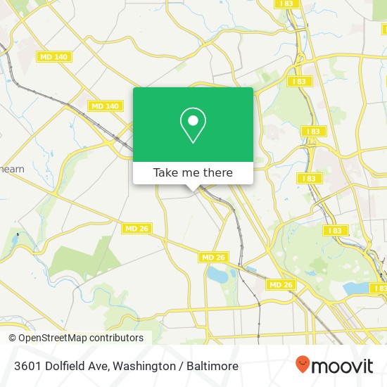 3601 Dolfield Ave, Baltimore, MD 21215 map