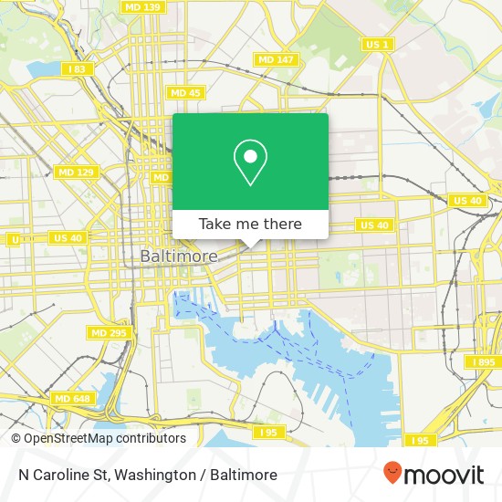 N Caroline St, Baltimore, MD 21231 map