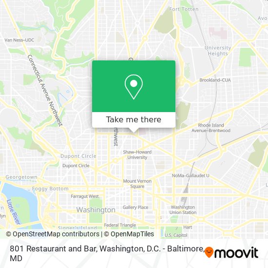 Mapa de 801 Restaurant and Bar