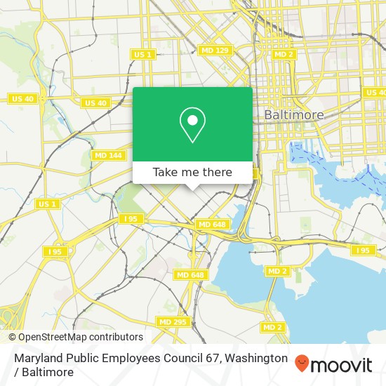 Maryland Public Employees Council 67, 1410 Bush St map