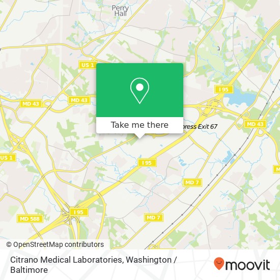 Citrano Medical Laboratories, 8100 Sandpiper Cir map