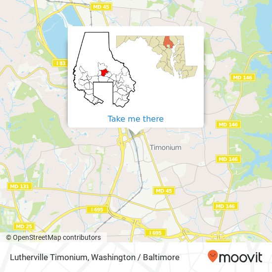 Mapa de Lutherville Timonium