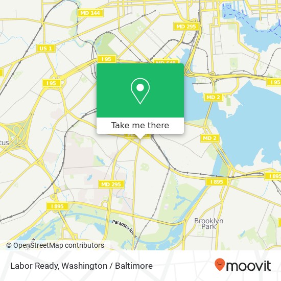 Mapa de Labor Ready, 3303 Annapolis Rd
