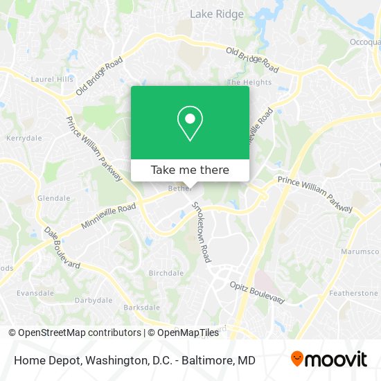 Home Depot map