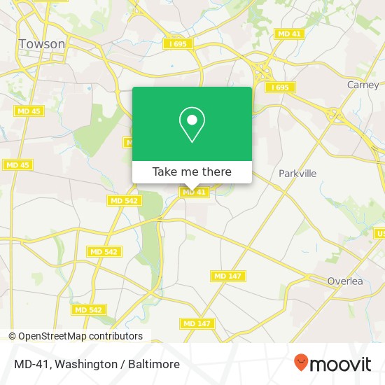 MD-41, Parkville, MD 21234 map