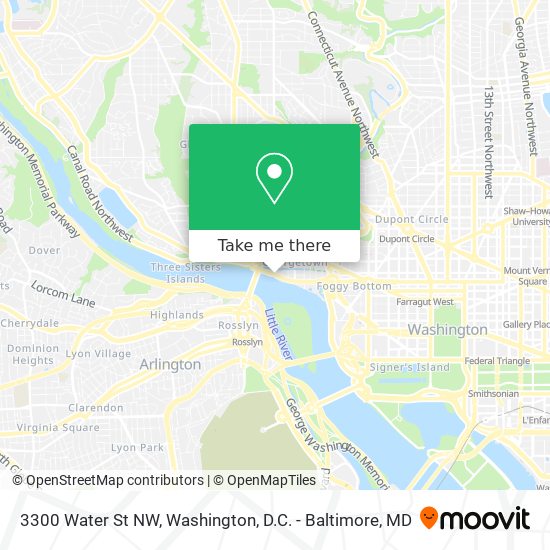 Mapa de 3300 Water St NW