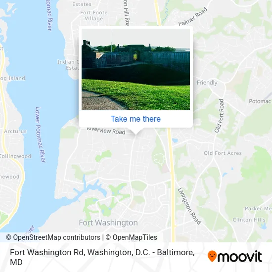 Mapa de Fort Washington Rd