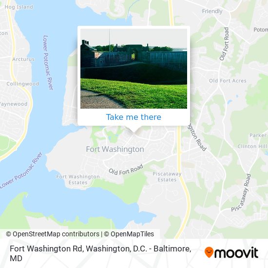 Fort Washington Rd map
