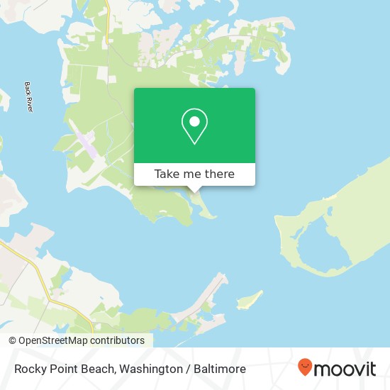 Mapa de Rocky Point Beach, 2200 Rocky Point Rd