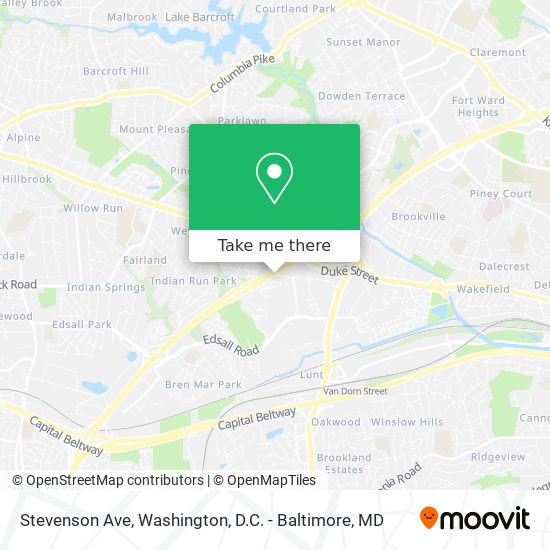 Mapa de Stevenson Ave