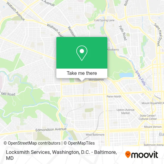 Locksmith Services map