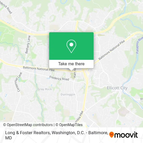 Long & Foster Realtors map