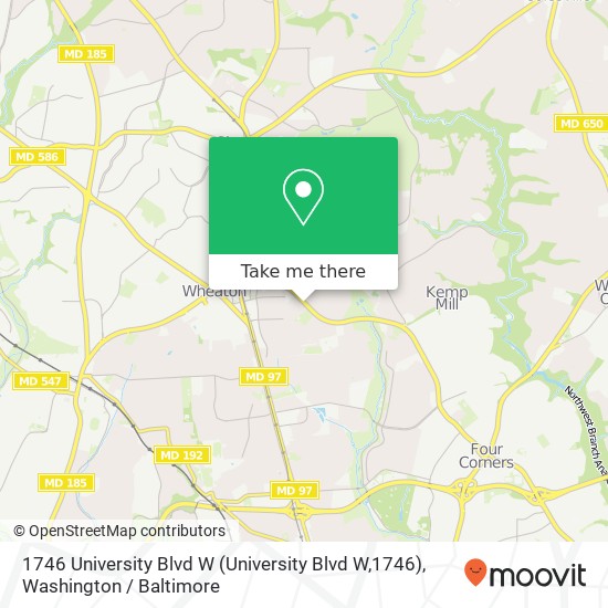 1746 University Blvd W (University Blvd W,1746), Silver Spring, MD 20902 map