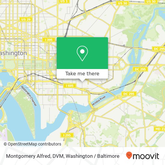 Mapa de Montgomery Alfred, DVM, 520 8th St SE