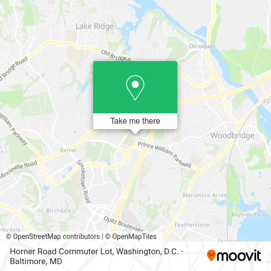 Mapa de Horner Road Commuter Lot