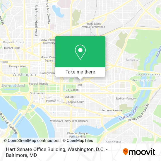 Hart Senate Office Building map