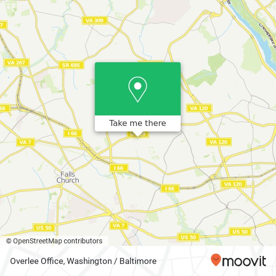 Mapa de Overlee Office, 6030 Lee Hwy