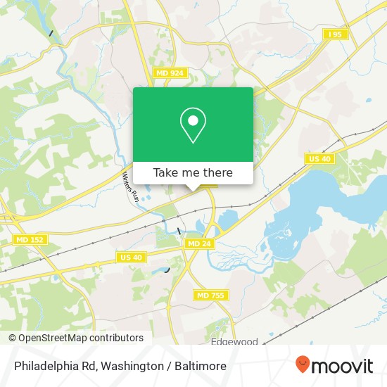 Mapa de Philadelphia Rd, Edgewood, MD 21040