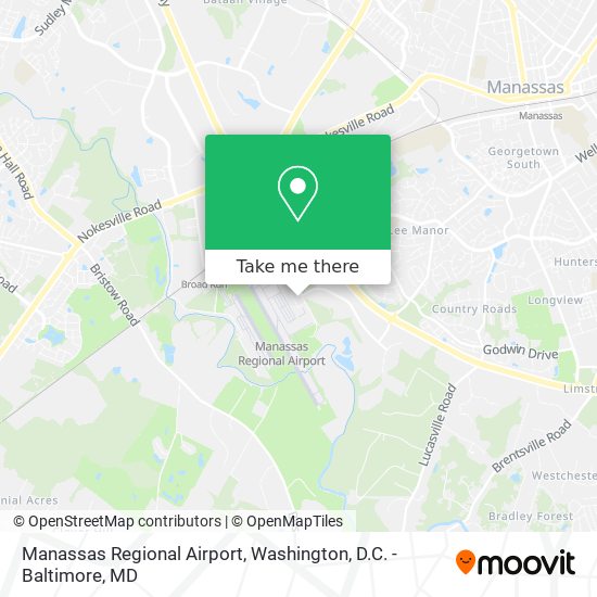 Manassas Regional Airport map