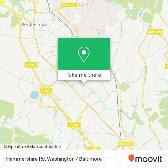 Mapa de Hammershire Rd, Reisterstown, MD 21136