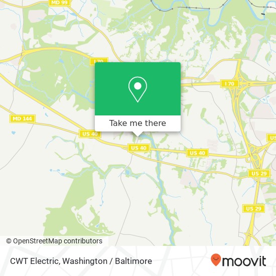Mapa de CWT Electric, 3230 Bethany Ln