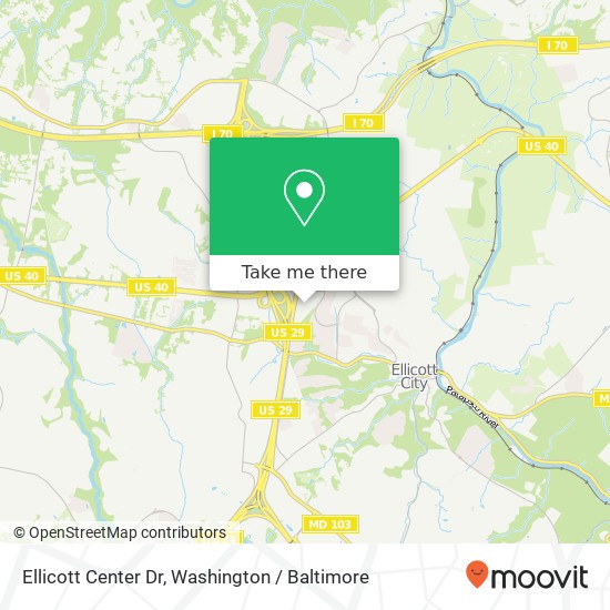 Ellicott Center Dr, Ellicott City, MD 21043 map