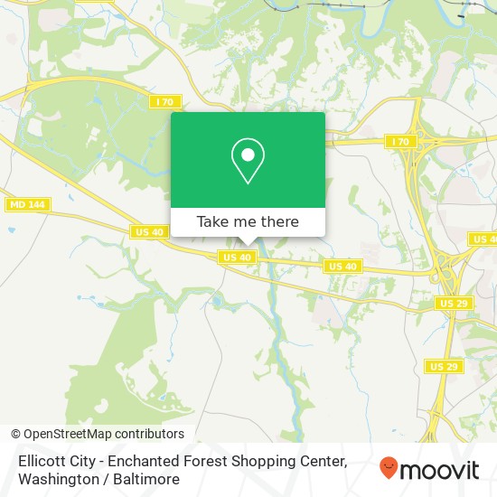 Ellicott City - Enchanted Forest Shopping Center map