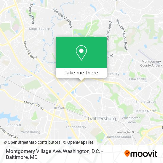 Mapa de Montgomery Village Ave